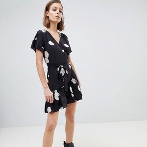 All Saints Rene Rodin silk wrap dress